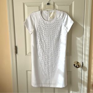 White Vintage Sheath Dress by Karta